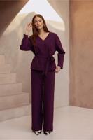 Luz twill trousers - blackberry - 13360 - thumbnail