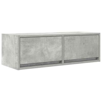 Tv-meubels 2 st 80x31x25,5 cm bewerkt hout betongrijs