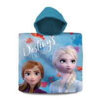 Kids Licensing badponcho Frozen 2 katoen 60 x 120 cm lichtblauw - thumbnail
