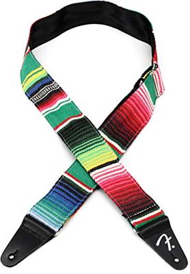 Fender Serape Strap Green Multi gitaarband