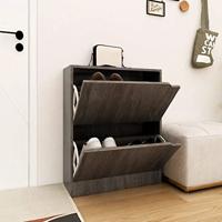 VidaXL Schoenenkast 2 deuren 59x24x74 cm bewerkt hout sonoma eiken - thumbnail