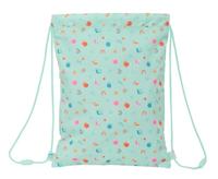 Rugtas met Koordjes Safta Caracol Turkoois 26 x 34 x 1 cm - thumbnail