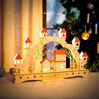 Monzana Kerstboog Winterdorp Led Warm wit Monzana Kerstboog Winterdorp Led Warm wit