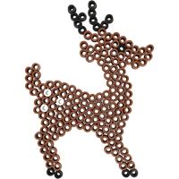 Creativ Company Onderplaat, teddybeer, auto, rendier, eend en konijn, afm 16x19,5-19x24 cm, jumbo, helder, 5 stuk/ 1 doos - thumbnail