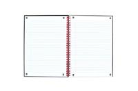 Oxford BLACK N&apos; RED spiraalblok karton, 140 bladzijden ft A4, gelijnd - thumbnail