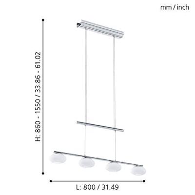 Eglo Design hanglampAleandro 1 - 96528