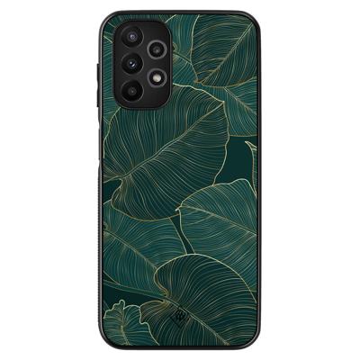 Samsung Galaxy A13 4G hoesje - Monstera leaves Samsung Galaxy A13 4G hoesje - Monstera leaves