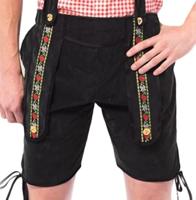 Lederhose Johann Zwart Kort - thumbnail