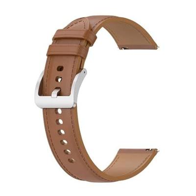 Luxe leren bandje - Lichtbruin - Garmin Vivoactive 6 / Vivoactive 5 / Vivoactive 3