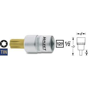 HAZET Dopsleutelbit 991-8 · 1/2 inch (12,5 mm) vierkant hol · Binnenspieprofiel Ribe-CV · SW M8