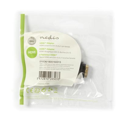 HDMI- DVI-Adapter | HDMI Female - DVI-D 24+1-Pins Female | Zwart