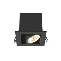 SLV Vierkante led inbouwspotKadux Single 1x Led - zwart - 3000K - 1007551 - thumbnail