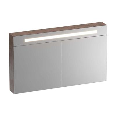 Brauer Promise Deluxe Spiegelkast - 120 cm - met Directe Verlichting - 2 Dubbelzijdige Spiegeldeuren - Erosion