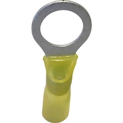 TRU COMPONENTS 1583114 Ringkabelschoen Met krimpkous Dwarsdoorsnede (max.): 6 mm² Deels geïsoleerd Geel 1 stuk(s)
