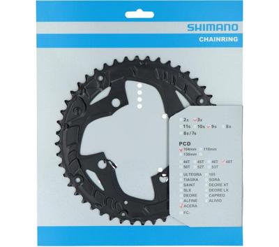 Shimano - kettingblad 48t acera fc-t3010 9 speed - voor kettingbeschermer - zwart
