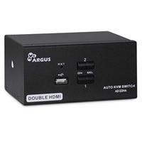 Inter-Tech AS-22HA HDMI KVM-switch Zwart - thumbnail