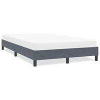 Bedframe zonder matras 120x220 cm fluweel donkergrijs - thumbnail