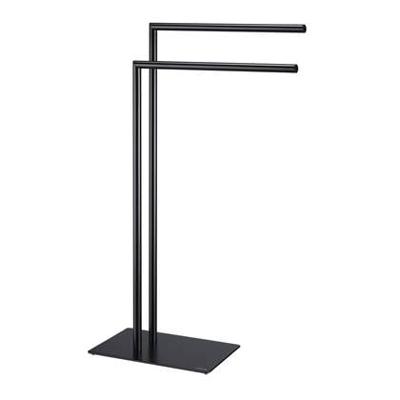 Handdoekrek Sealskin Tube 2-armig Vrijstaand Zwart