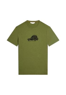 Icebreaker 150 Tech Lite SS Cosy Camper T-shirt Heren Sphagnum XL