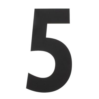 Intersteel | Huisnummer | 5 XXL Hoogte 50cm | RVS/Mat Zwart