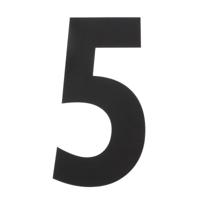 Intersteel | Huisnummer | 5 XXL Hoogte 50cm | RVS/Mat Zwart - thumbnail