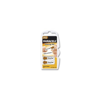 Duracell Batterij voor hoortoestel ZA312 1.45 V 6 stuk(s) 160 mAh Zink-lucht Activair 312 Duracell Batterij voor hoortoestel ZA312 1.45 V 6 stuk(s) 160 mAh Zink-lucht Activair 312