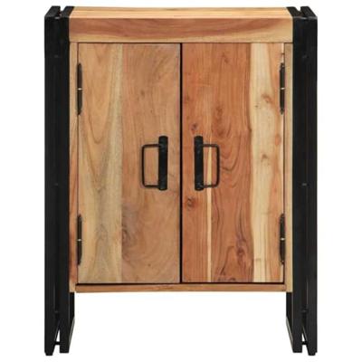 Schoenenkast met plank Bruin 56 x 35 x 70 cm Massief acaciahout