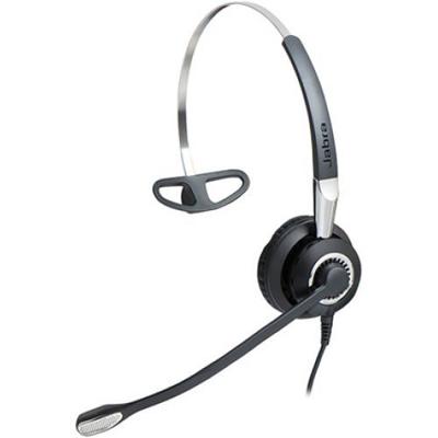 Jabra Biz 2400 II QD Mono NC 3 in 1 Headset Bedraad Neckband, oorhaak, Hoofdband Kantoor/callcenter Zwart, Zilver