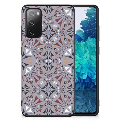 Samsung Galaxy S20 FE Marmeren Print Telefoonhoesje Flower Tiles