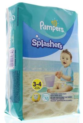 Pampers Zwemluiers - Splashers Maat 3-4 Carrypack 12 Stuks