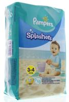 Pampers Zwemluiers - Splashers Maat 3-4 Carrypack 12 Stuks - thumbnail