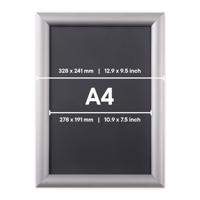 Europel clicklijst Economy, lijst 25 mm, ft A4, zilver - thumbnail