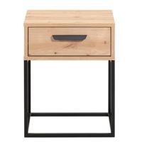 Nachtkastje Tokio - 1 lade - eikenkleur - Leen Bakker - thumbnail
