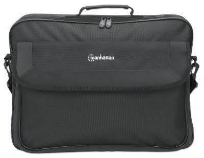 Manhattan Notebooktasche für bis 17,3, vollständig aufzuklappen,gepolstertert, Staufächer Laptoptas Geschikt voor max. (laptop): 43,9 cm (17,3) Zwart