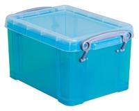 Really Useful Box opbergdoos 1,6 liter, transparant helblauw - thumbnail