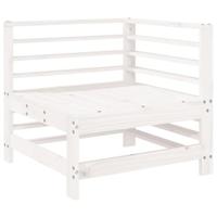 3-delige Loungeset massief grenenhout wit - thumbnail