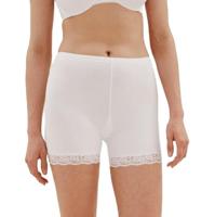 Fine Woman dames boxershort met kort pijpje - Elastisch katoenen kanten onderbroek - thumbnail