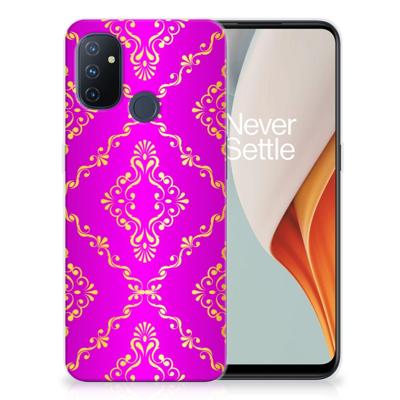 Siliconen Hoesje OnePlus Nord N100 Barok Roze Siliconen Hoesje OnePlus Nord N100 Barok Roze