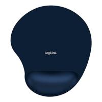LogiLink ID0027B Muismat met polssteun Ergonomisch Blauw - thumbnail