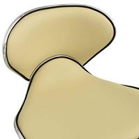 VidaXL Salonkruk kunstleer crèmekleurig - thumbnail