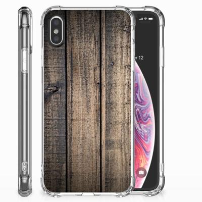 Apple iPhone X | Xs Stevig Telefoonhoesje Steigerhout Apple iPhone X | Xs Stevig Telefoonhoesje Steigerhout