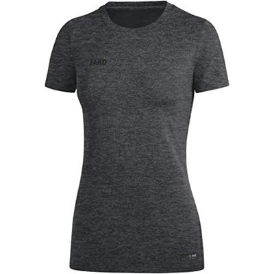 JAKO 6129D T-Shirt Premium Basics Dames - Antraciet Gemeleerd - 40