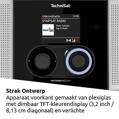 TechniSat MULTYRADIO 600 CD IR Internetradio DAB+, VHF (FM) Bluetooth, Internetradio, LAN, USB, WiFi, CD, FM, DAB+, MP3 Spotify, Multiroom ondersteuning,