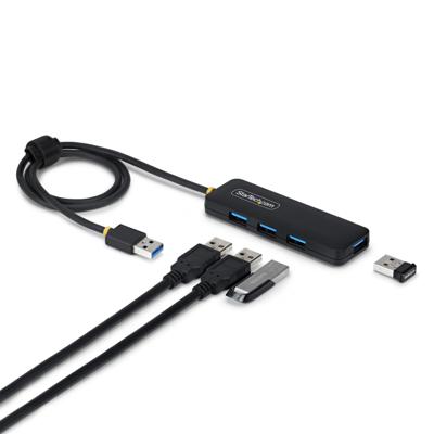 Hub USB Startech H5A4A-USB-HUB-2 Zwart