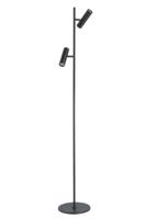 Highlight Vloerlamp Trend 2 lichts H 141 cm incl mini GU10 zwart - thumbnail