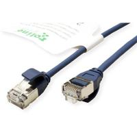 ROLINE GREEN F/UTP DataCenter Patchkabel Cat.6A (Class EA), LSOH, extra dun, blauw, 0,5 m - thumbnail