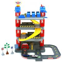 Dolu new york garage met 4 etages/2 die-cast auto's/2 verkeersborden/boom - thumbnail