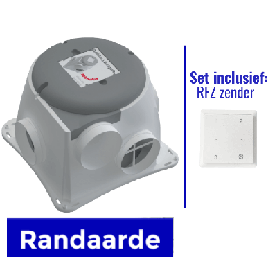 Zehnder Woonhuisventilator Comfofan Silent (Randaarde) + RFZ zender
