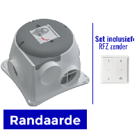 Zehnder Woonhuisventilator Comfofan Silent (Randaarde) + RFZ zender - thumbnail