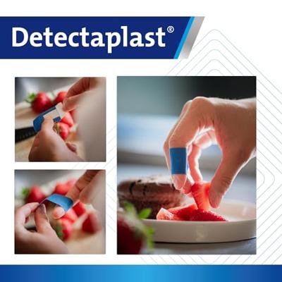 Detectaplast Elastic textielpleister, ft 6 cm x 5 m, op rol